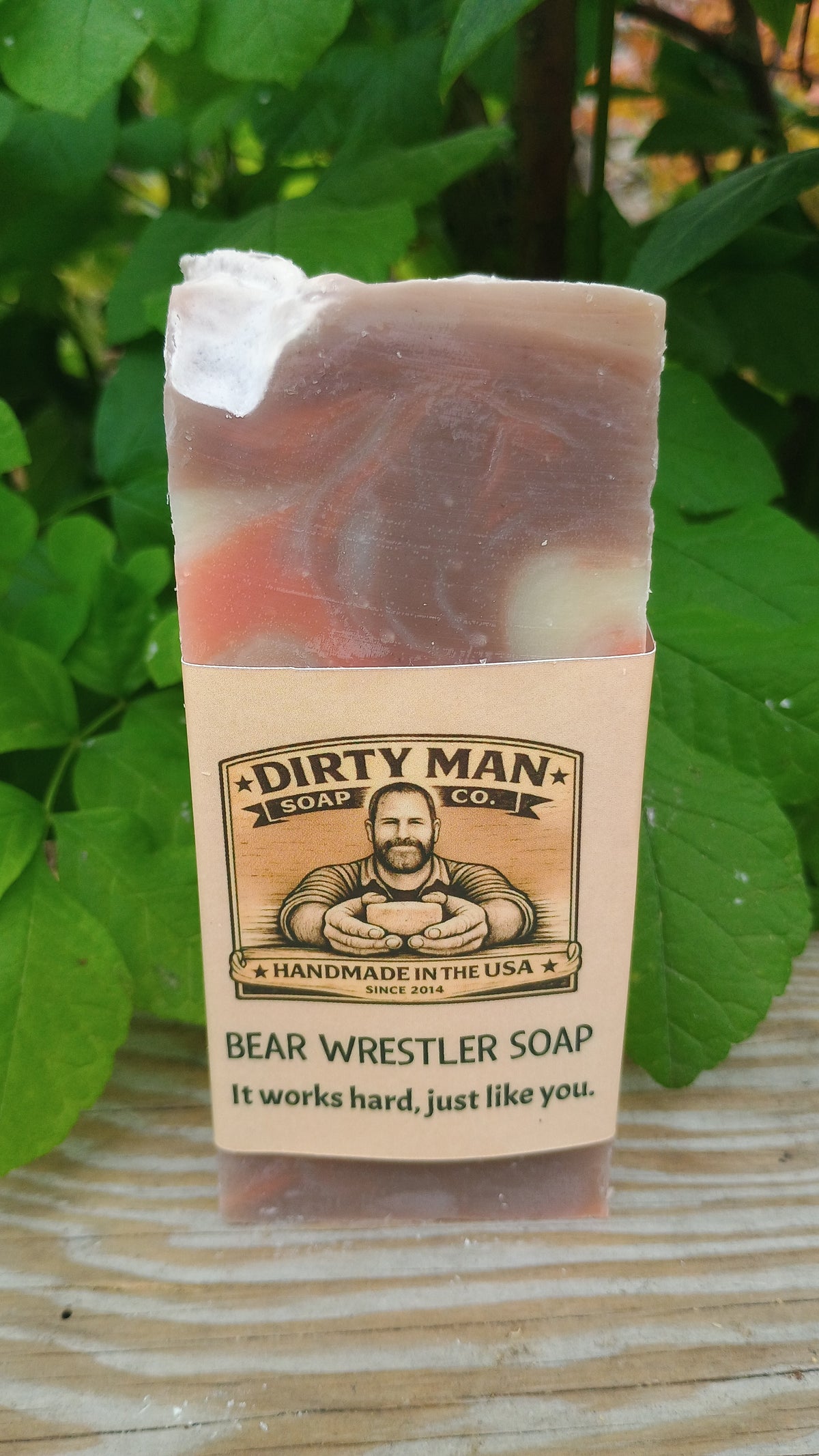 Bear Wrestler Soap - Earthy patchouli, evergreen, and citrus.