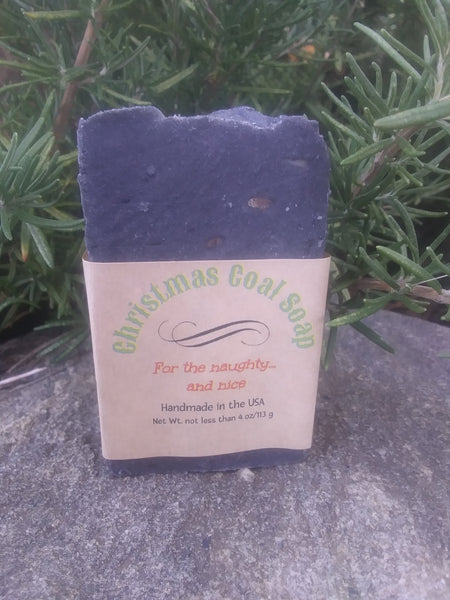 Christmas Coal Bar Soap